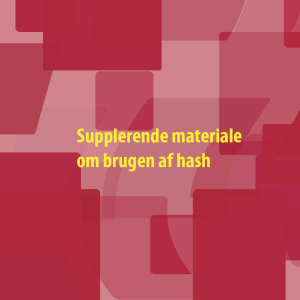 Hashhæfte supplerende materiale lille